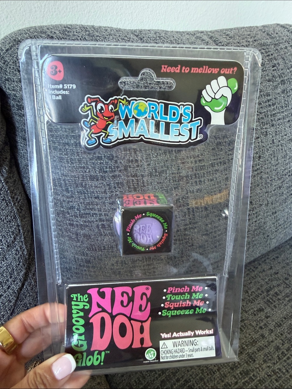 BNIB The World’s Smallest NeeDoh: The Groovy Glob!, Purple